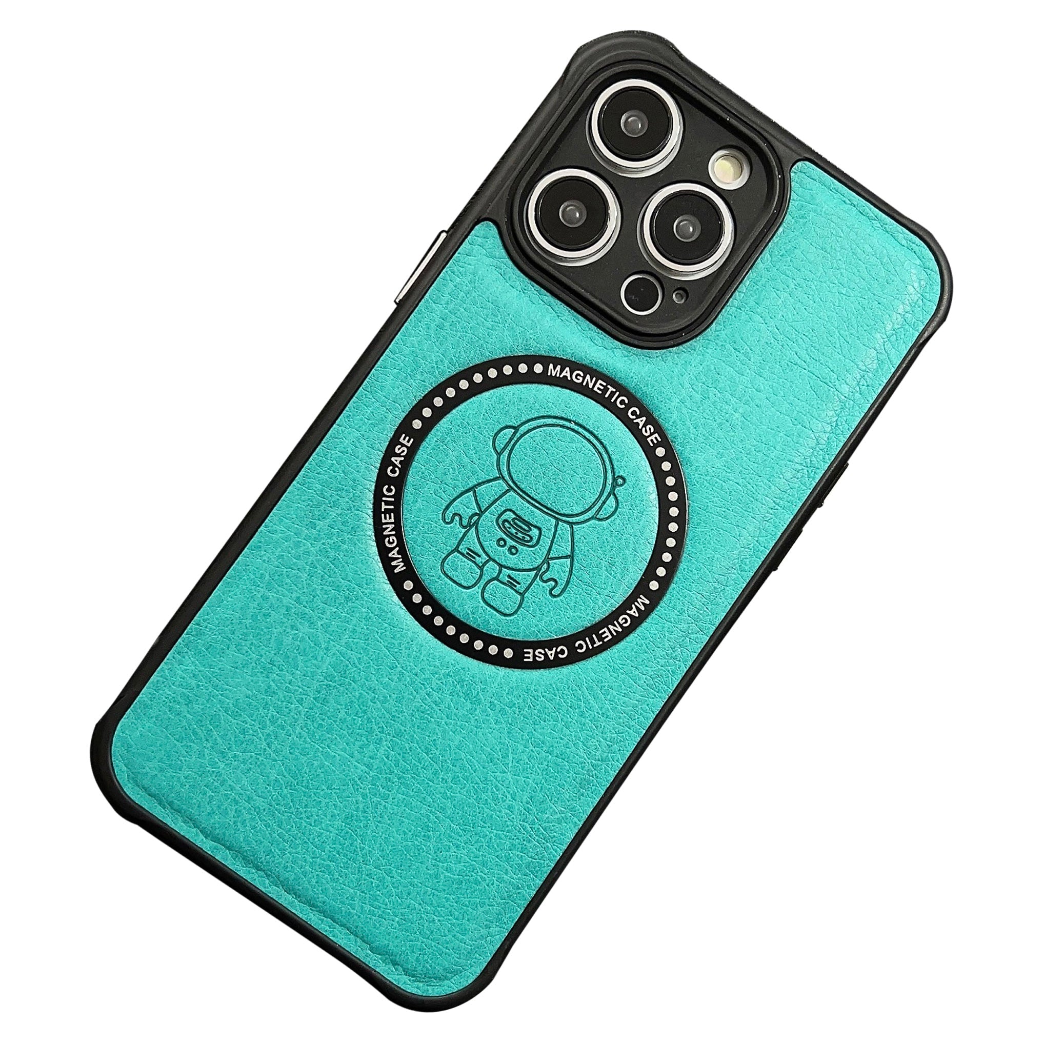 Magnetic Phone Case for iPhone 13 Pro 6.1 inch , Imprinted Astronaut Pattern PU Leather Coated TPU+PC Non-Slip Cover Compatible with MagSafe - Brown Magnetic Phone Case for iPhone 13 Pro 6.1 inch , Imprinted Astronaut Pattern PU Leather Coated TPU+PC Non-Slip Cover Compatible with MagSafe - Brown